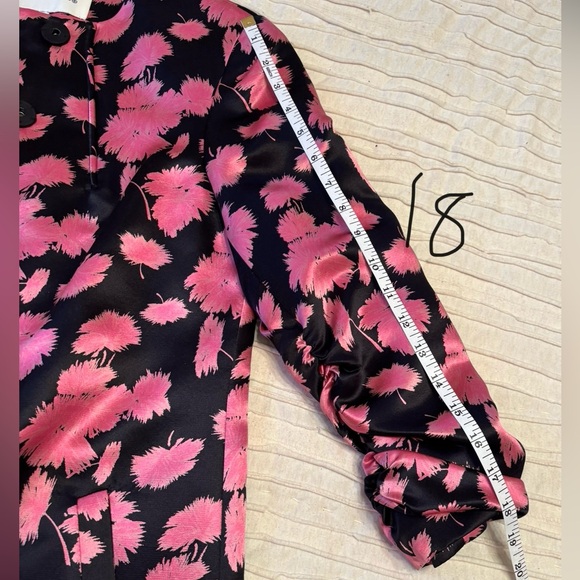 Rare Stunning Doncaster Silk Pink & Black Jacket Size 4 & matching blouse Size2 - Picture 6 of 13
